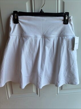 Beyond Yoga White Flared Skater Skirt